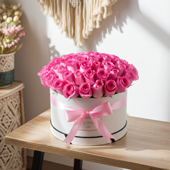 Royal Pink Rose Bouquet in premium box