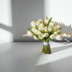 Elegant White Tulip Bouquet for Special Occasions