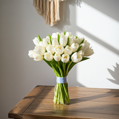 Elegant White Tulip Bouquet for Special Occasions