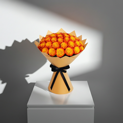 Royal Sunset Orange Rose Bouquet