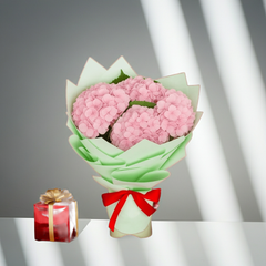 Fresh Floral Bouquet - Pink Hydrangea delight