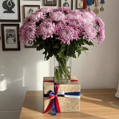 Blooming Pink Chrysanthemum Bouquet - Rawadat Al Ward