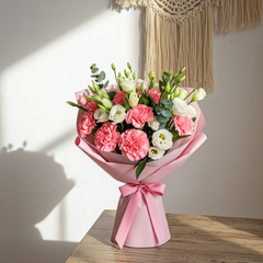 Fresh Floral Bouquet - Soft Pink Flower Arrangement