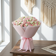 Luxury Pink And White Spray Rose Bouquet