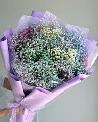 Pastel Gypsophila Bouquet (Baby’s Breath Flowers) - Rawadat Al Ward
