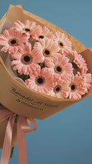 Peach Gerbera Daisy Bouquet - Rawadat Alward