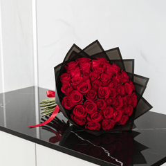 Red Rose Bouquet - Love in Bloom - Rawadat Al Ward