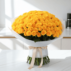 Sunshine Bouquet: Yellow Rose Luxury - Rawadat Al Ward