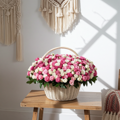 Luxury Giant Rose Basket Arrangement
