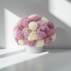 Pink and White Hydrangea Flower Arrangement