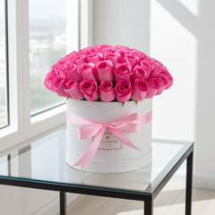 Royal Pink Rose Bouquet in premium box