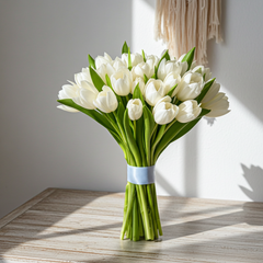 Elegant White Tulip Bouquet for Special Occasions