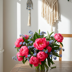 Royal Peony Pink Blossom Bouquet