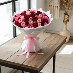 Exquisite Rose Medley Bouquet - Premium Collection