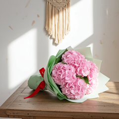 Fresh Floral Bouquet - Pink Hydrangea delight