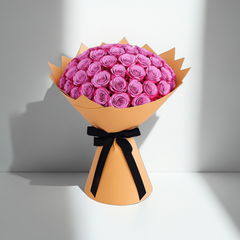 Regal Fresh Purple Rose Bouquet