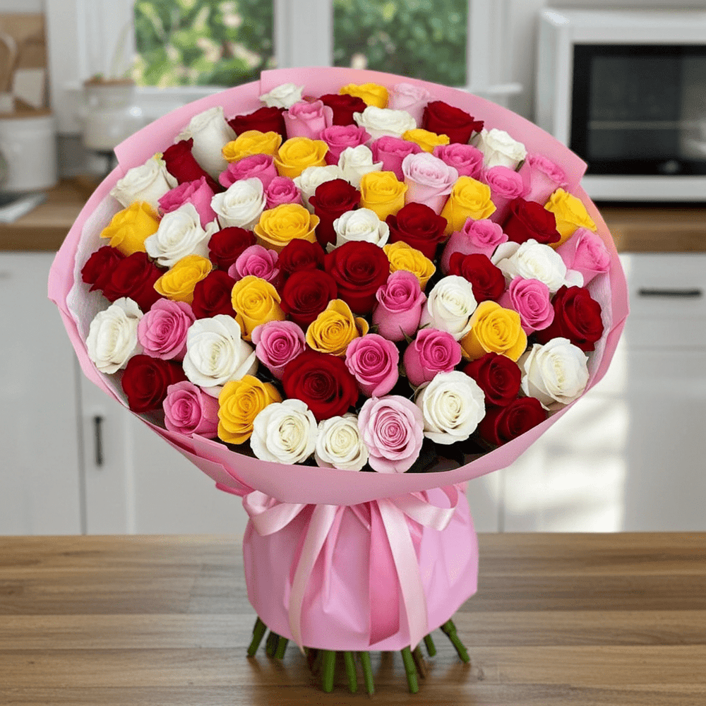 Colorful Rose Arrangement for Every Occasion - Rawadat Al Ward