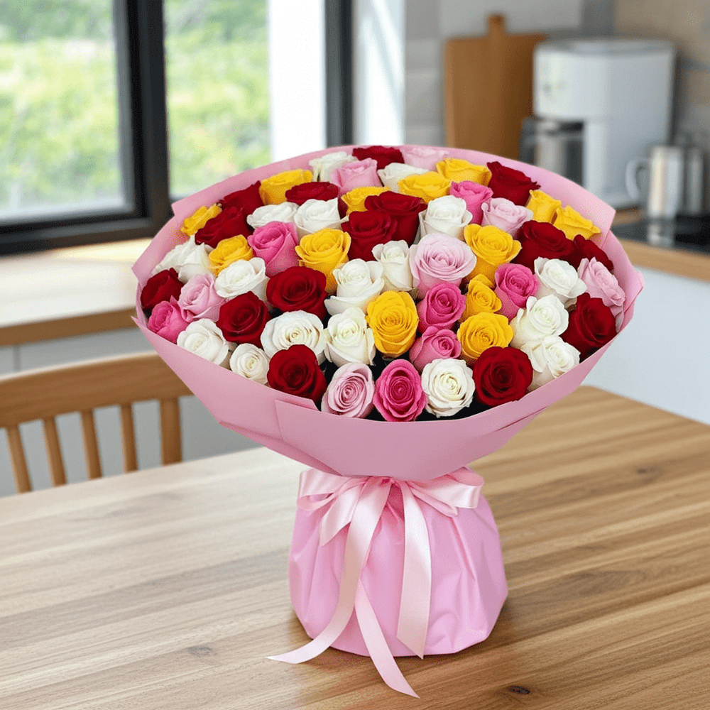Colorful Rose Arrangement for Every Occasion - Rawadat Al Ward