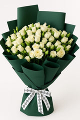 Elegant White Spray Rose Bouquet - Rawadat Alward