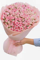 Luxury Pink Spray Roses Premium Bouquet - Rawadat Al Ward