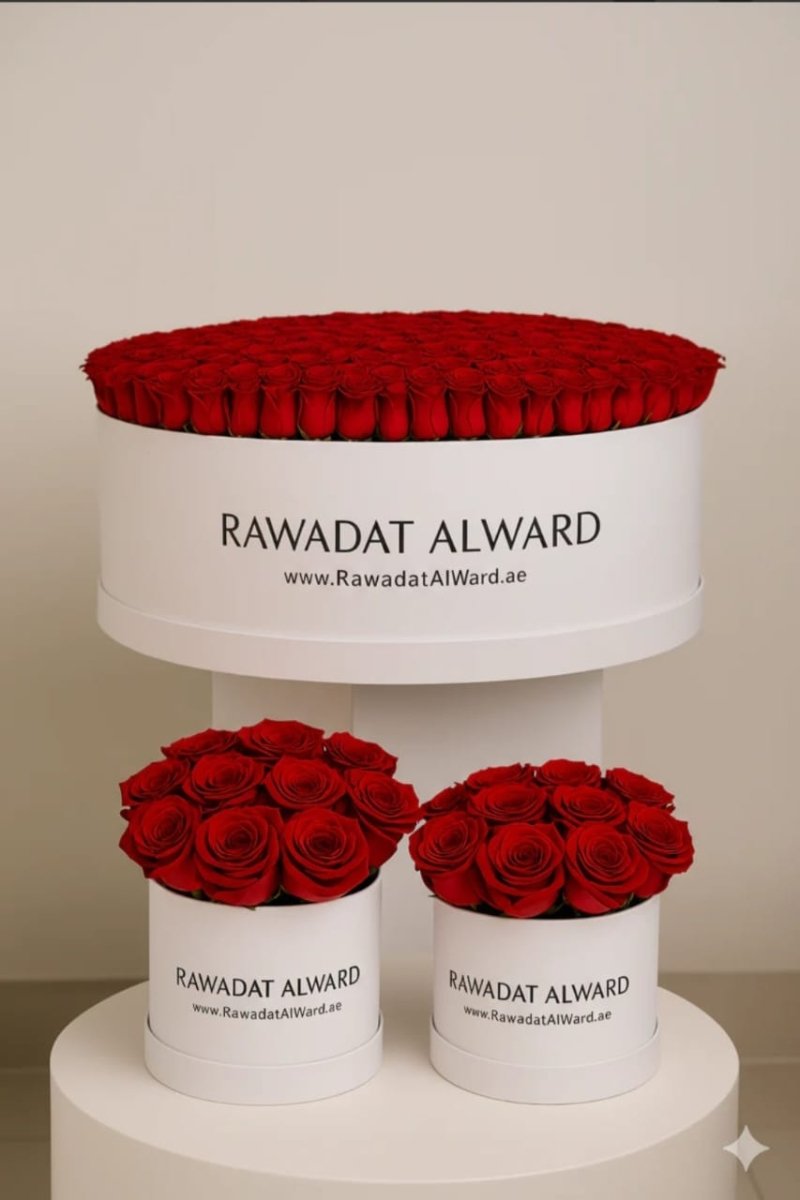Luxury Red Roses Box Collection - Rawadat Alward