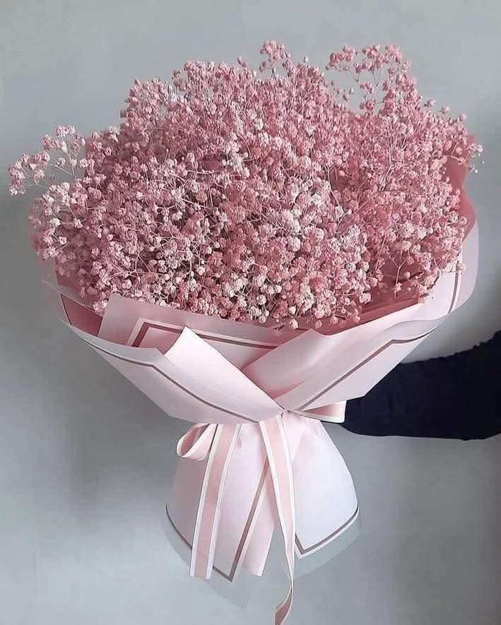 Pastel Gypsophila Bouquet (Baby’s Breath Flowers) - Rawadat Al Ward