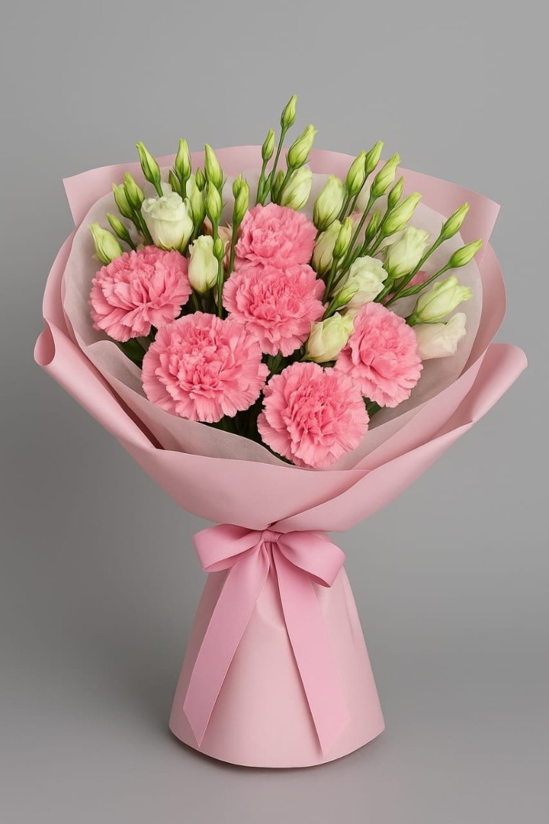 Pink & White Elegance Bouquet - Rawadat Alward
