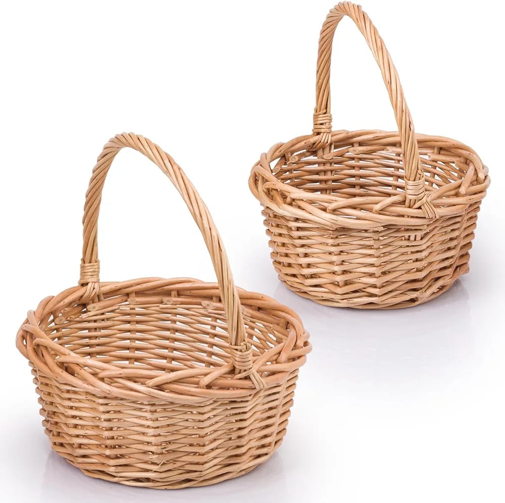 Pure Elegance White Basket - Rawadat Alward