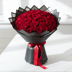 Red Rose Bouquet - Love in Bloom - Rawadat Al Ward