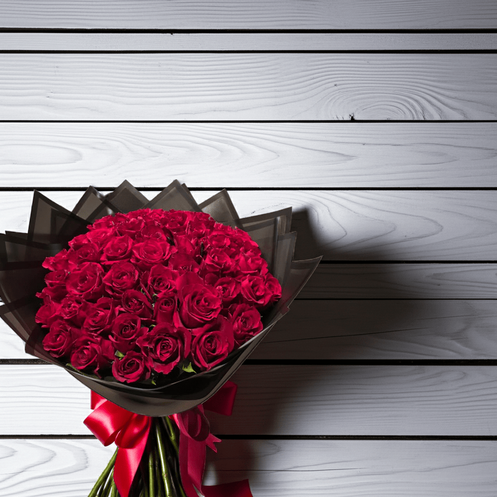 Red Rose Bouquet - Love in Bloom - Rawadat Al Ward