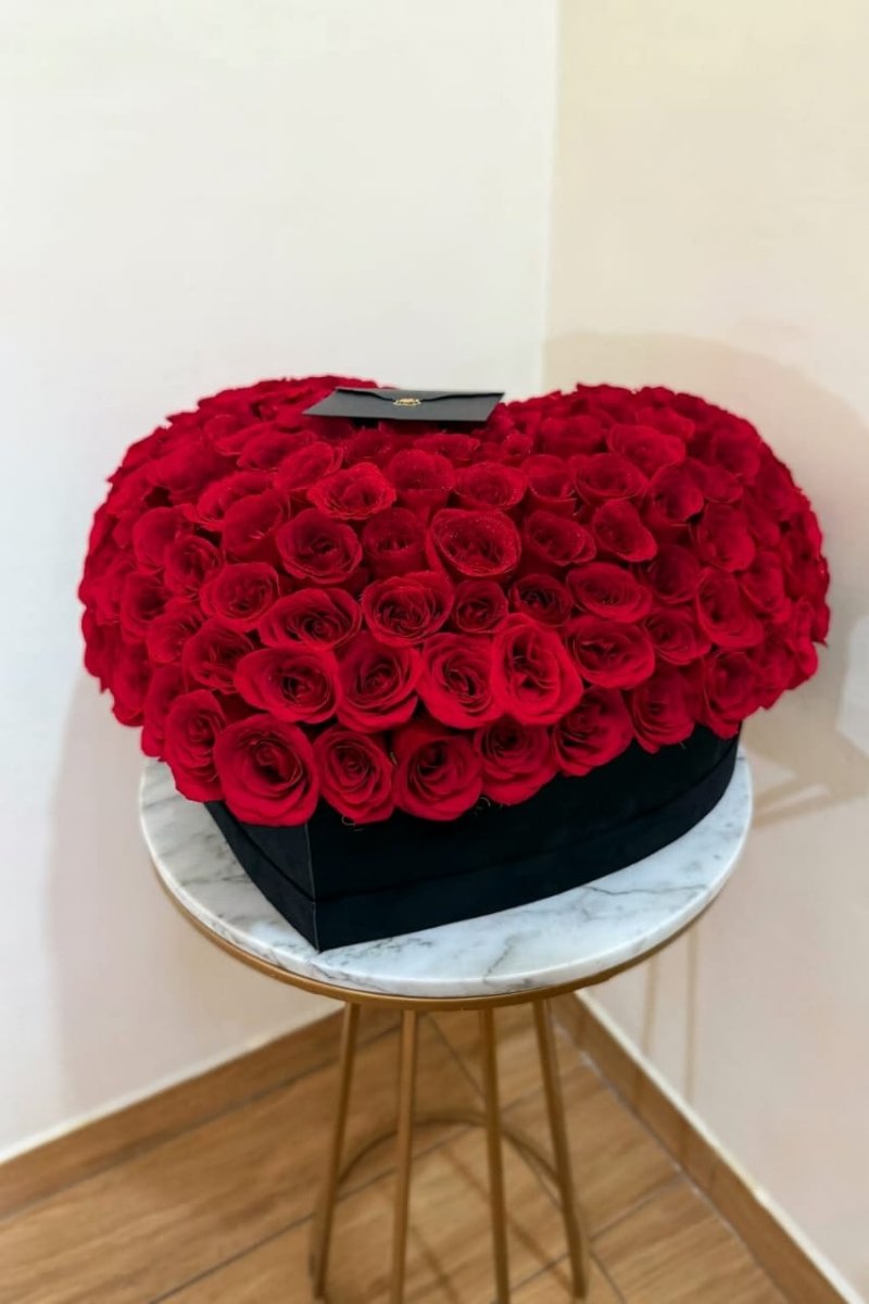 Red Rose Heart Box - Luxury Edition - Rawadat Al Ward