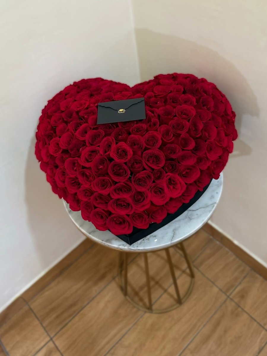 Red Rose Heart Box - Luxury Edition - Rawadat Al Ward