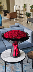Red Roses Bouquet 100 stem – Classic Love by Rawadat Alward - Rawadat Alward