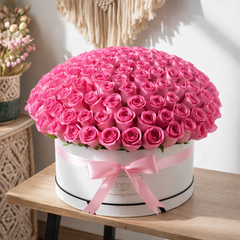 Royal Pink Rose Bouquet in premium box