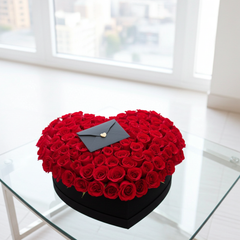 Red Rose Heart Box - Luxury Edition